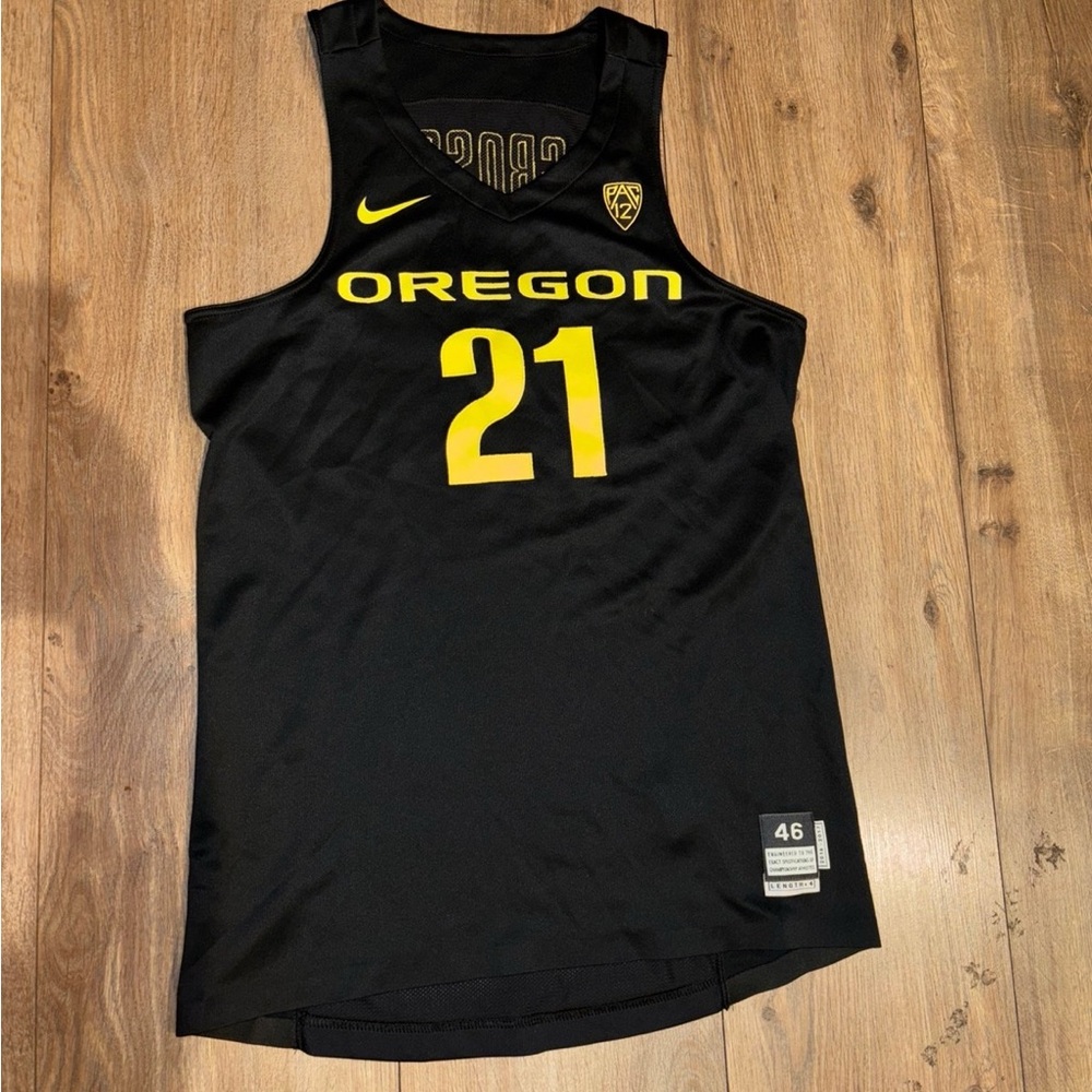 Oregon Ducks official player edition Nike black and yellow jersey